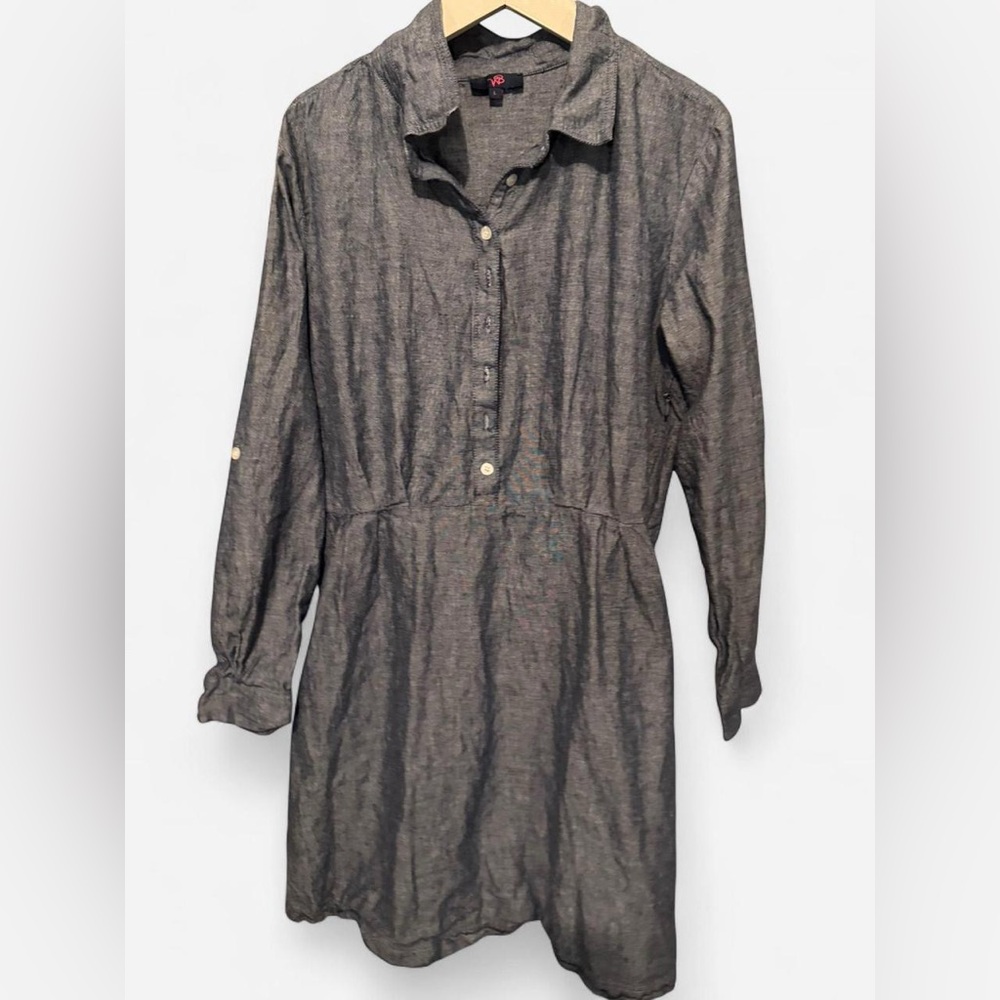 Denim Button Up Dress
